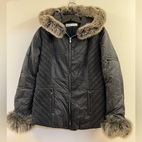Dana Buchman Fox fur jacket - Picture 1 of 17
